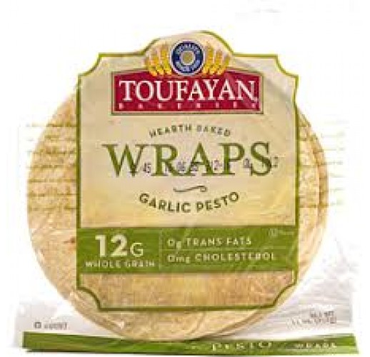 TOUFAYAN WRAP GARLIC PESTO 6CT 11OZ